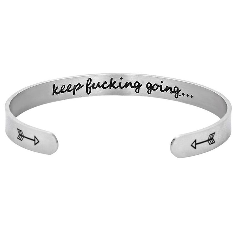 Inspirational cuff bracelet - Picture 2 of 2